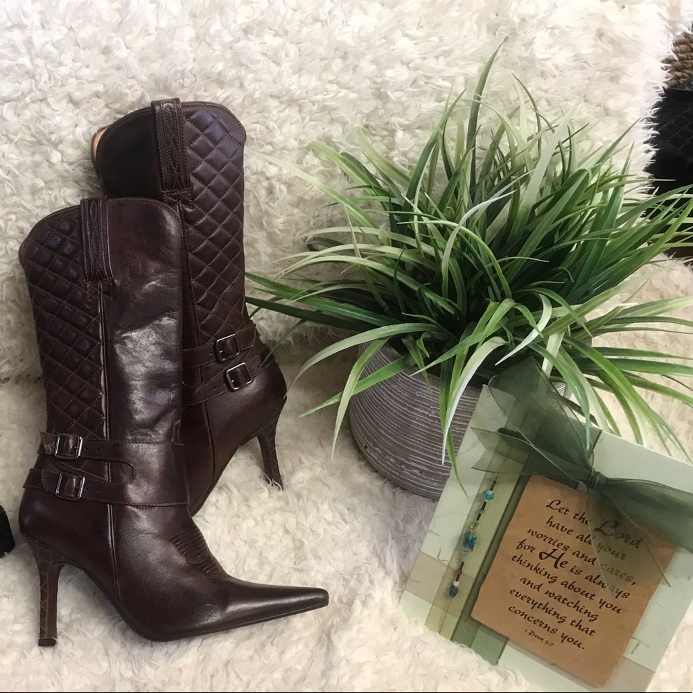 NEW Charlie Horse by Lucchese Quilted Detail Boots